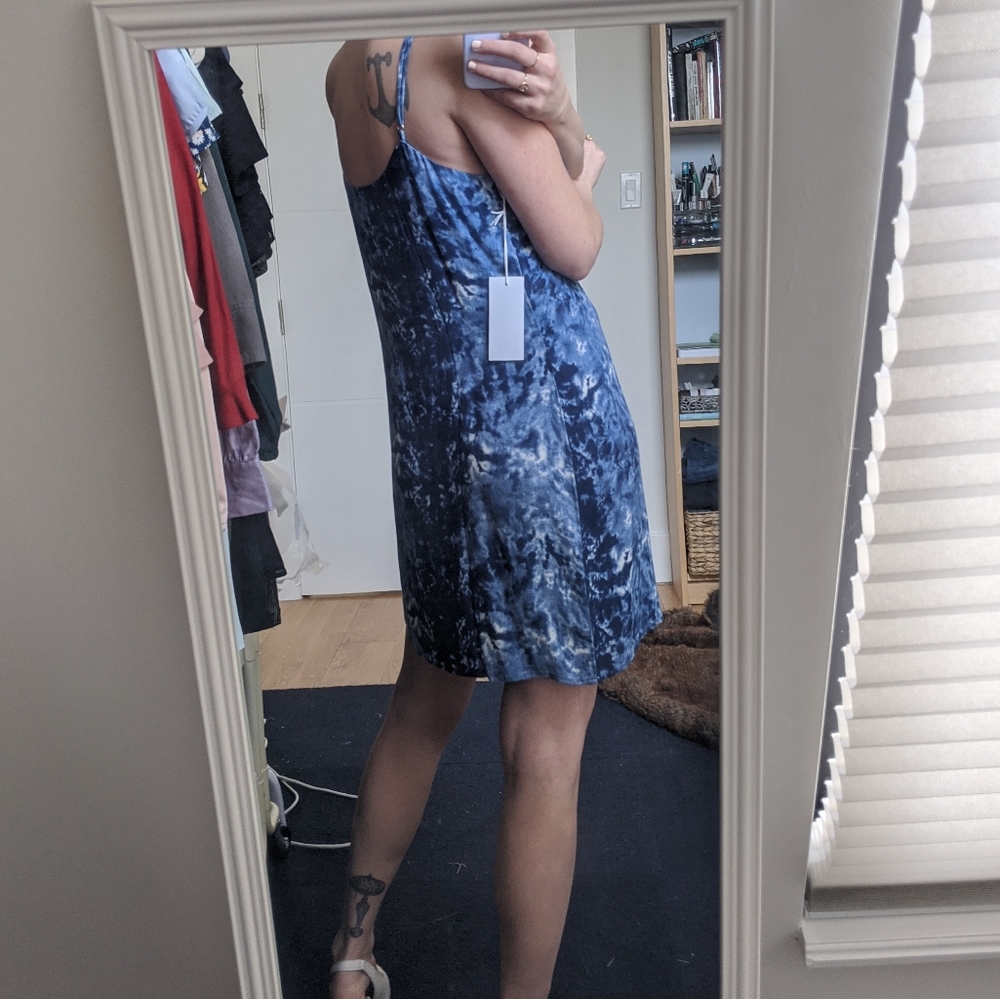 Reformation Seville Tie Dye Georgette Mini Dress - Picture 8 of 8